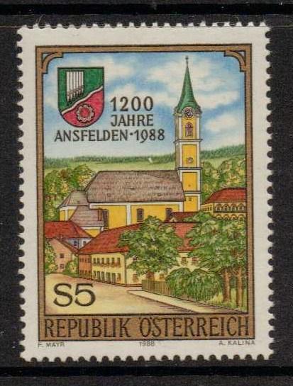 AUSTRIA SG2175 1988 1200th ANNIV OF ANSFIELDEN MNH 