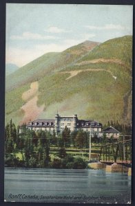 CANADA POSTAL HISTORY - BANFF ALBERTA - Sanatorium Hotel Sulphur Mtn  POSTCARD