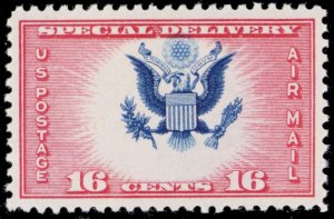 CE2, Mint NH 16¢ Blue Eagle Shifted Well Up Color Shift Error -- Stuart Katz