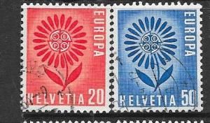 Switzerland #438-439  EUROPA  (U) CV $0.50