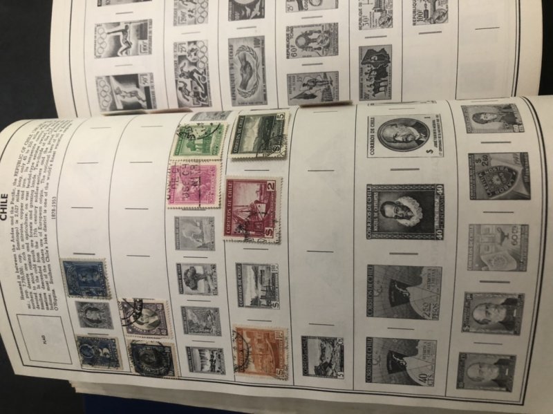 STATESMAN DELUXE STAMP ALBUM Lots Of Nice Stamps Might Find Some Gems