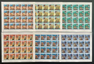 1981 Stamps Full Set In Sheets The Great Sailors Guinea Bissau Imperf.-