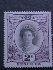 ​TONGA 1920   QUEEEN SALOTE TUPOU : MH 103 YEARS OLD STAMPS RARE  HARD TO FIND