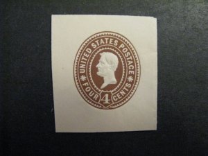 US U371 Unused Full Corner Cut Square NH p2411.7162