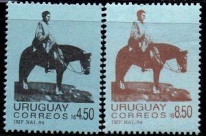 1984 Uruguay Artigas on the Plains  #1164 - 1165 ** MNH