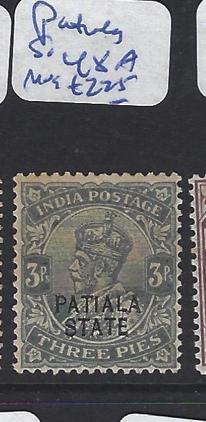 INDIA PATIALA  (P2509B)  KGV  3P  SG 48A   MOG