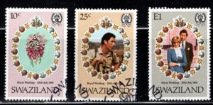 Swaziland - #382 - 384 Royal Wedding set/3 - Used