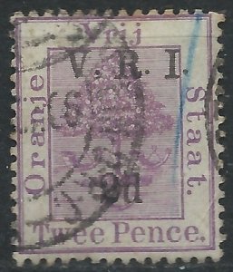 Orange Free State 1900 - 2d VRI overprint - SG114 used