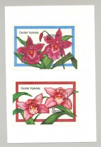 Grenada (Grenadines) #1144-1153 Orchids, Expo 90 8v & 2v S/S Imperf Proofs