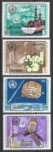 Dubai Scott 121-124 MNH World Meteorological Day Set of 1970