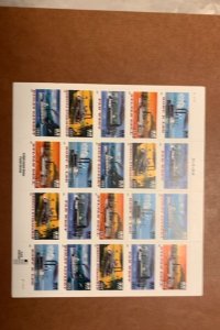 MNH SHEET 3091b - 3095b Riverboats Special Die Cut