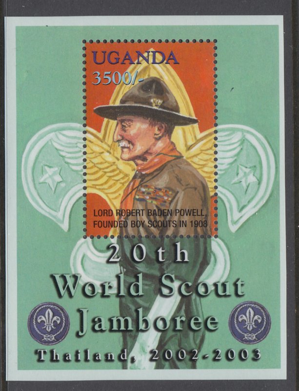 Uganda 1771 Boy Scouts Souvenir Sheet MNH VF