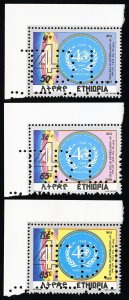 Ethiopia Stamps # 1238-40 MNH VF Scarce Specimen