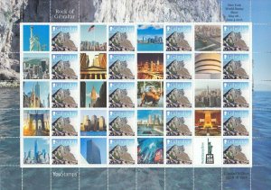 2016 Gibraltar - YouStamps© Stamp Sheet - World Stamp Show NY - 20 x G Value