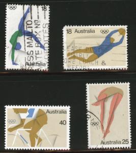 AUSTRALIA Scott 637-640 used olympic set