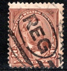 United States Scott # 255, used