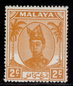 MALAYSIA - Trengganu GVI SG68, 2c orange, NH MINT.