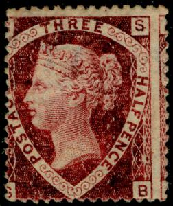 SG52, 1½d lake-red PLATE 3, M MINT. Cat £500. SB