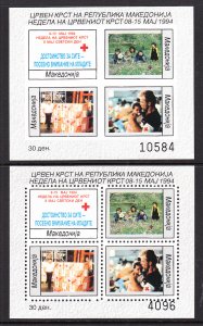 Macedonia RA54a Souvenir Sheets MNH VF