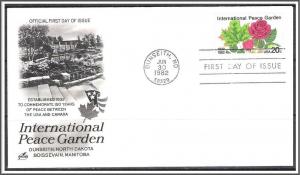 US #2014 Peace Garden FDC