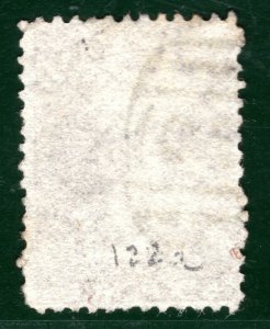 NEW ZEALAND QV Classic CHALON Stamp SG.122a 6d Brown (1867) Used c£50- PIBLUE55