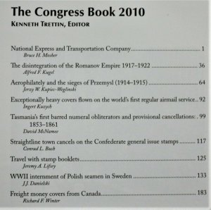 American Philatelic Congress Sixty-Sixth Book 2010