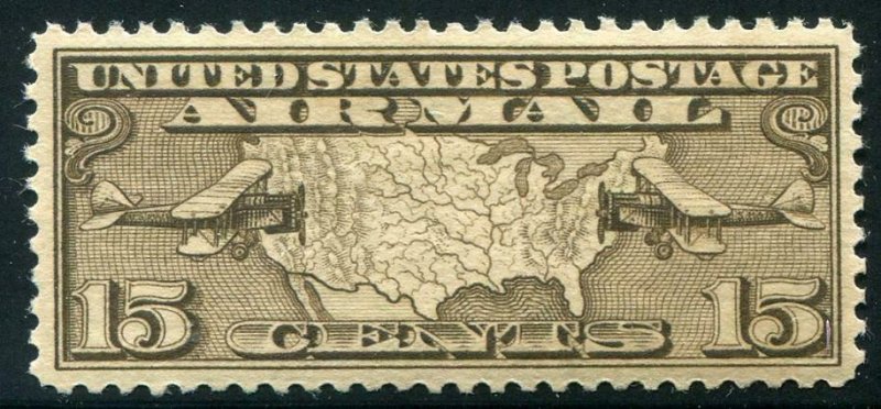 HERRICKSTAMP UNITED STATES Sc.# C8 15¢ Map Stamp Superb NH