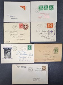 25 Great Britain covers 1850s-1950s inc registered, military, 1/d bantam [Y.52]