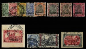 German Colonies, German Offices in the Turkish Empire #13-24d (Mi. 12-23III) ...