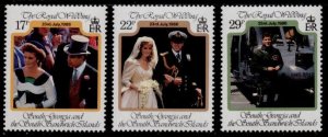 South Georgia 106-8 MNH Prince Andrew, Sarah Ferguson Wedding, Helicopter