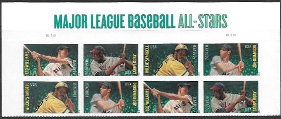 US #4694-97 Major League Baseball All-Stars. Half sheet MNH