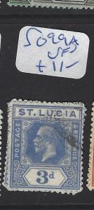 ST LUCIA   (PP2806B)  KGV   3D    SG  99A      VFU 