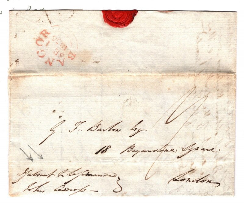 GB Wales Cover Bangor CDS *If absent to be forwarded* Endorsement EL 1835 ZB74 