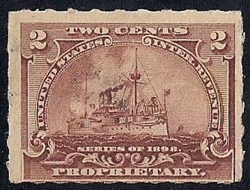 RB27 2 cent Propristary Battleship Stamps Mint OG NH F-VF