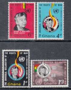 Ghana 160-163 Elanor Roosevelt MNH VF