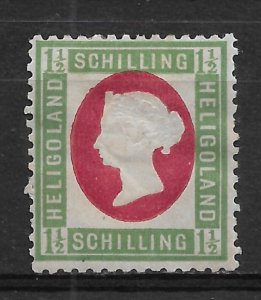 Heligoland 1873, 1½ p. Scott # 12 VF Mint Hinfed*,See Foto Both Sides