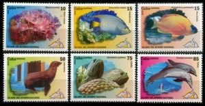 2010 Cuba 5346-5351 Sea fauna