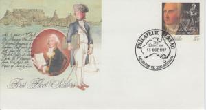 1987 Australia First Fleet Series Sailors SE FDC