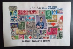 Red Cross - packet of 50 stamps