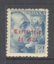 IFNI Sc# 9 MNH FVF Francisco Franco