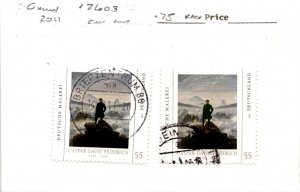 Germany, Postage Stamp, #2603 (2 Ea) Used, 2011 Caspar Friedrich (AC)