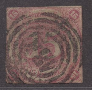 *German States Thurn & Taxis SC# 51, Used, Fine, Imperf, No Wmk