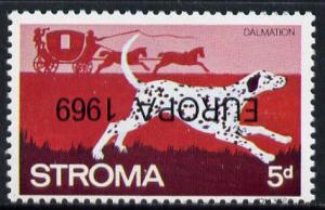 Stroma 1969 Dogs 5d (Dalmation) perf single with 'Europa ...