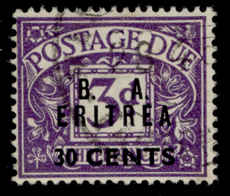 BRITISH OC OF ITALIAN COLONIES GVI SG ED9, 30c on 3d violet, FINE USED. Cat £50.