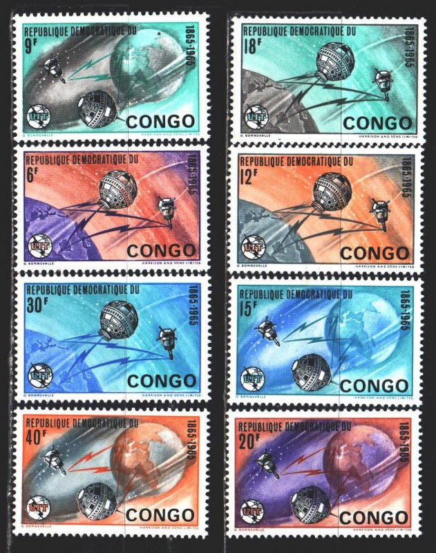 Kinshasa. 1965. 227-34. Space, satellites. MNH.