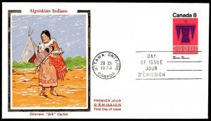 Canada 568 8c Algonkian Thunderbird FDC Colorano cachet Nov 28, 1973