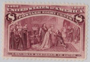 U.S. Scott #236 8 Cent Stamp - MH Single