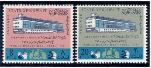 KUWAIT 1967 World Health Day; Scott 360-61; MNH