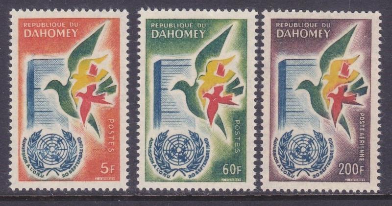 Dahomey 150-51 & C16 MNH Dahomey's Admission to the UN 1st Anniversary 