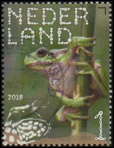 Netherlands 1558e - Used - 1 (83c) Coqui Frog (2018) (cv $2.15)